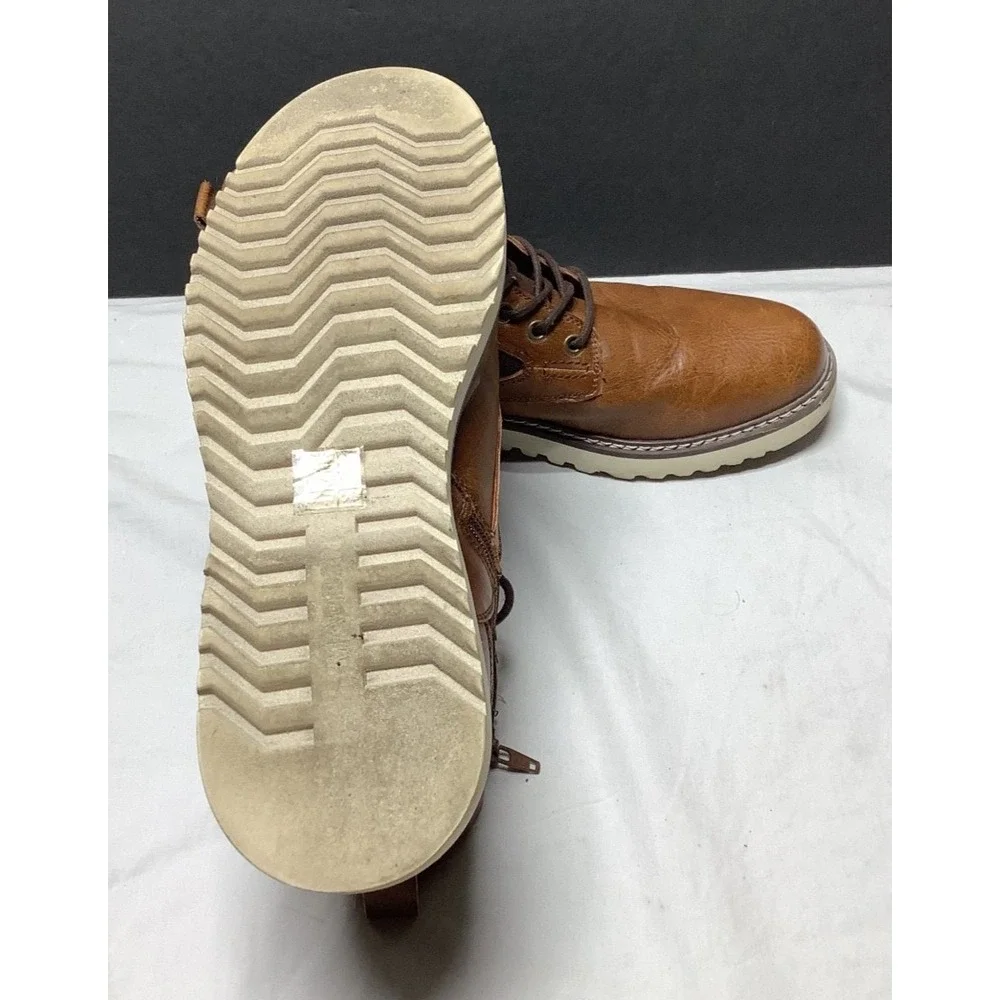 Men's Madden by Steve Madden Boots Lace Up Tan Cognac Size 10